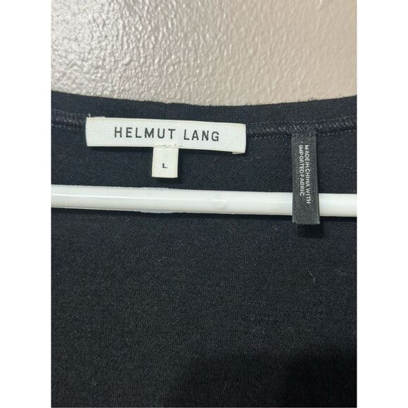 Helmut Lang Ribbed Shoulder Cutout Gothcore Punk Mini Dress Women's Large - Picture 4 of 10